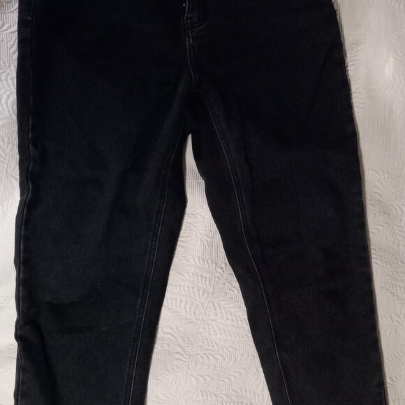 Lattelier Jeans Black Stone Washed Unhemmed Rough Edge (M) 27" - Picture 2 of 16